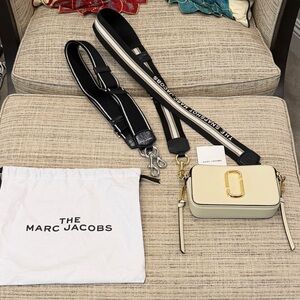 Marc Jacobs Cream and Black Crossbody Bag